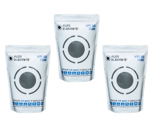3 pzas Proteina natural SIN SABOR WPI 90 Zero 1kg ($888 c/u)